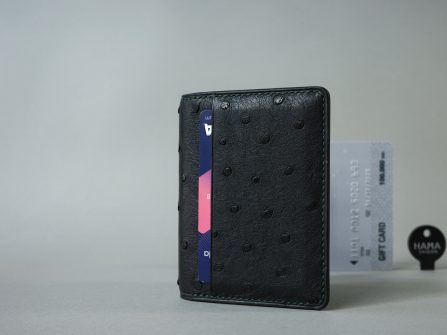 No.5 wallet Ostrich Gr